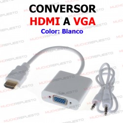 CABLE CONVERSOR HDMI A VGA...