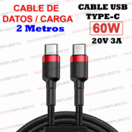 CABLE DE DATOS Y CARGA USB...