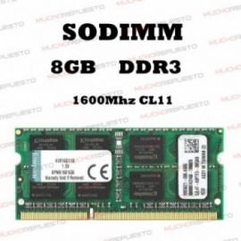 MEMORIA RAM SODIMM DDR3 8GB...