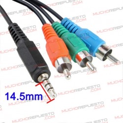 CABLE AUDIO+VIDEO JACK 3.5...