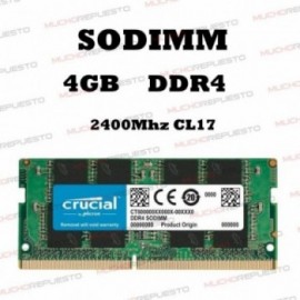 MEMORIA RAM SODIMM DDR4 4GB...