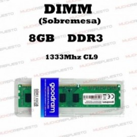 MEMORIA RAM DIMM 8GB DDR3...