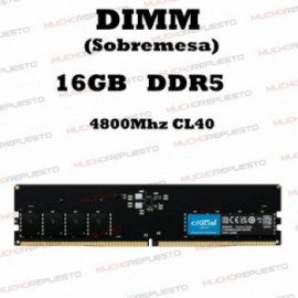 MEMORIA RAM DIMM 16GB DDR5...