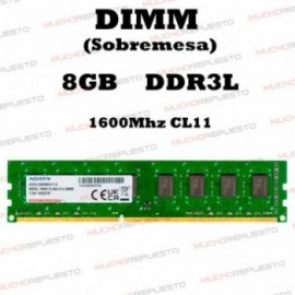 MEMORIA RAM DIMM 8GB DDR3L...